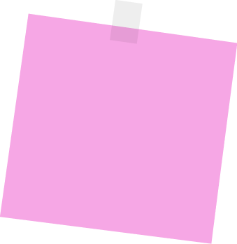 Pink Sticky Note Clip Art - Pink Sticky Note Vector Image