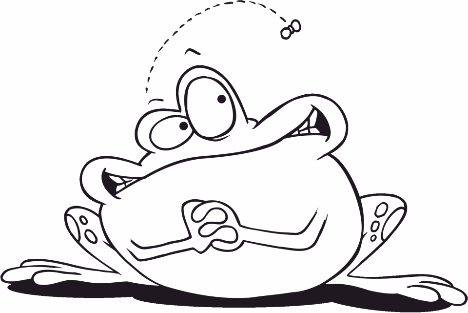Cute Frog Coloring Page Images & Pictures - Becuo