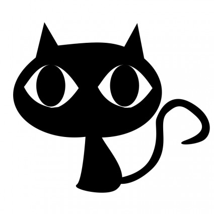 Black cat Vector clip art - Free vector for free download