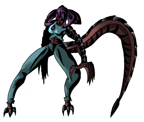 Half-Dragon Female by Inshue on deviantART