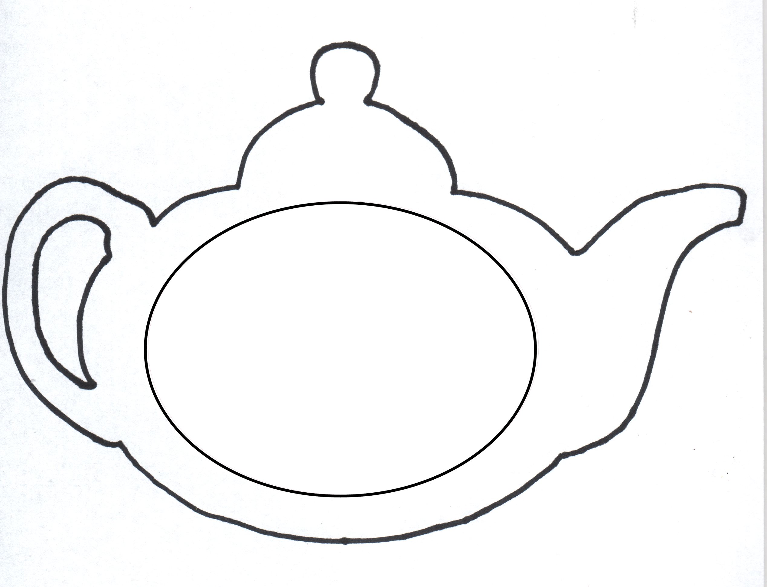 Images For > Cup Of Tea Coloring Page