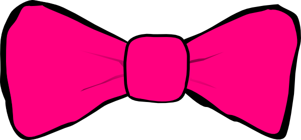 Hot Pink Bow clip art - vector clip art online, royalty free ...