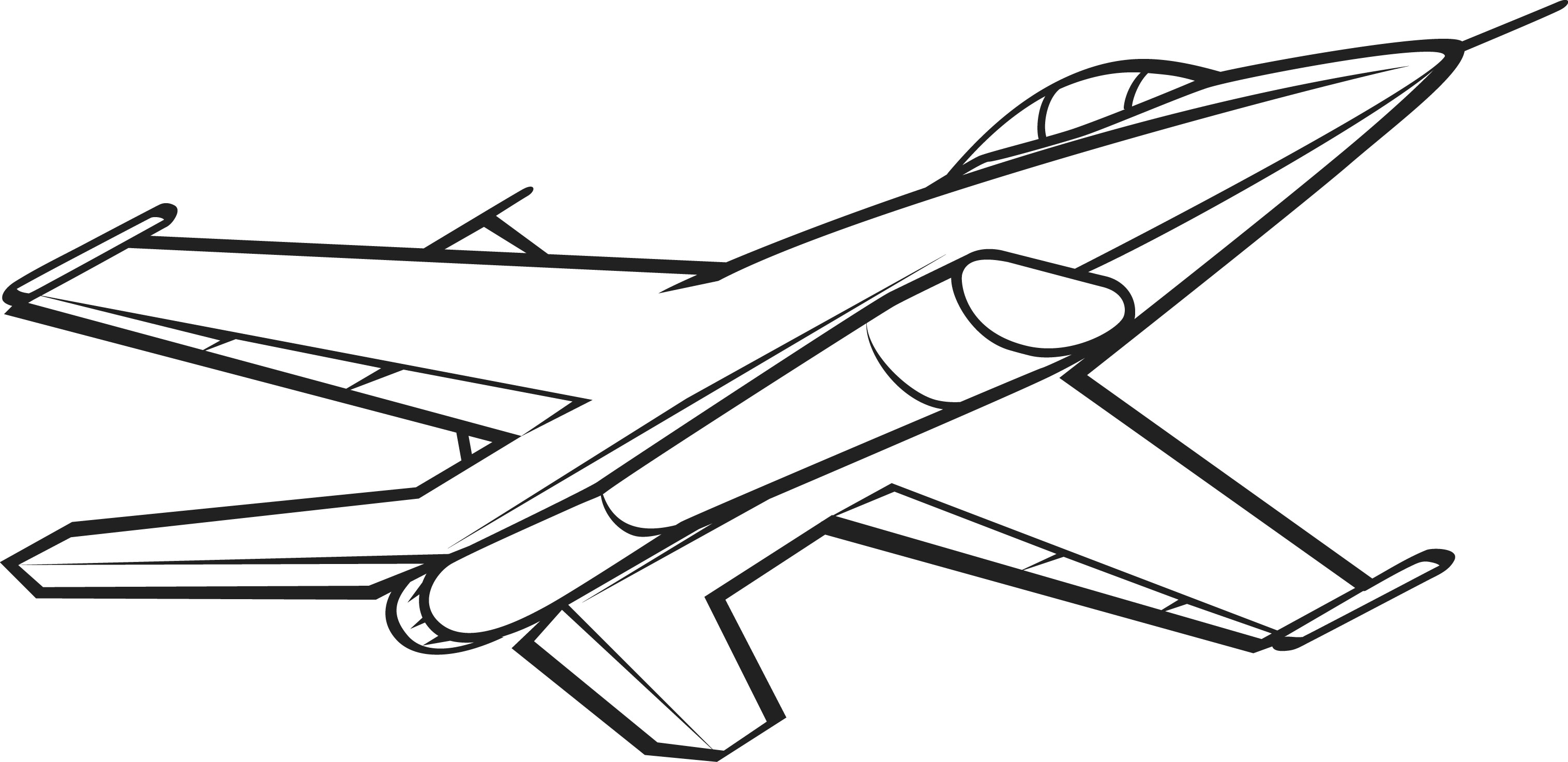 Airplane Clipart Black And White - Cliparts.co