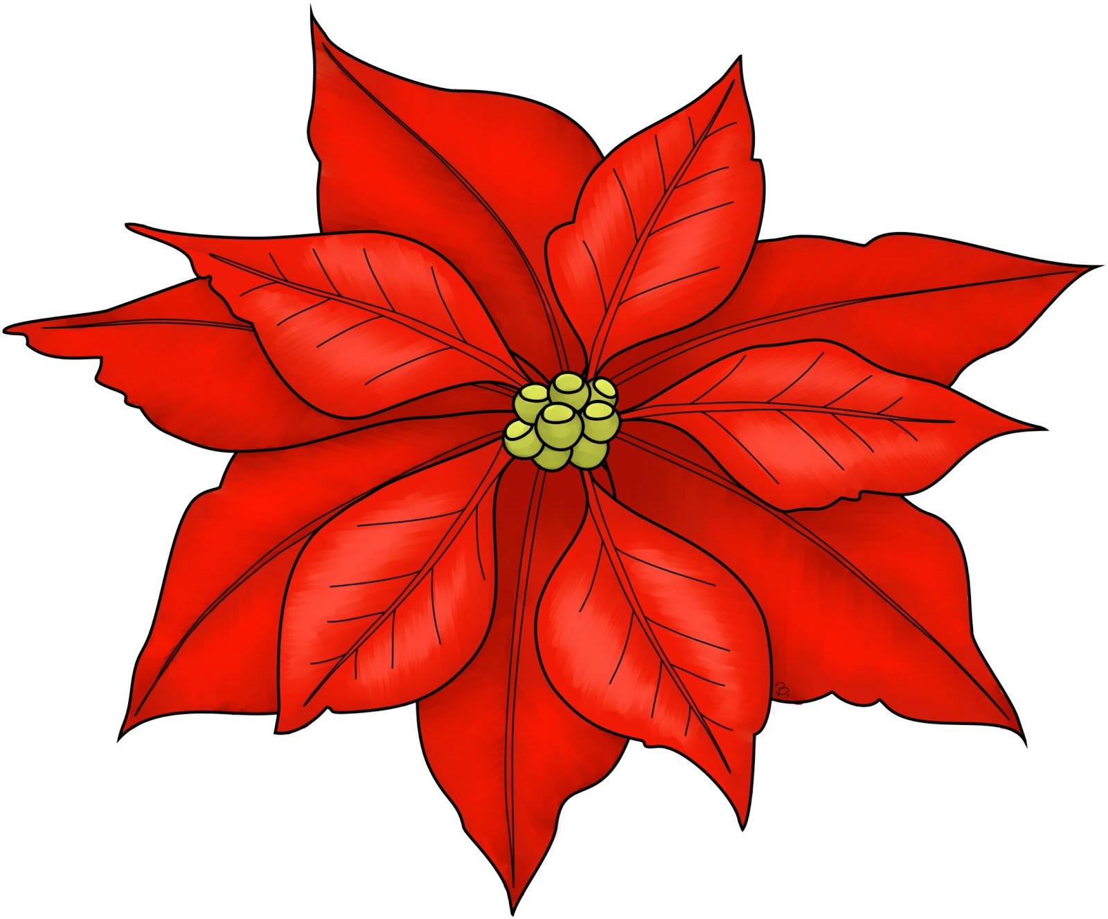 Beccy's Place: Poinsettia Freebie