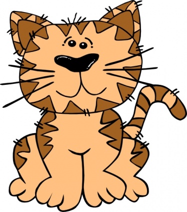 Download Cartoon Cat Sitting clip art Vector Free
