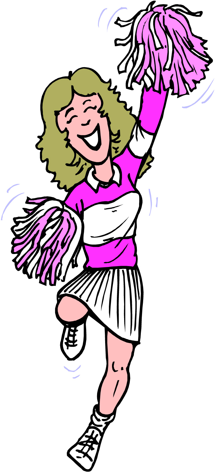 cartoon cheerleader clipart - photo #3