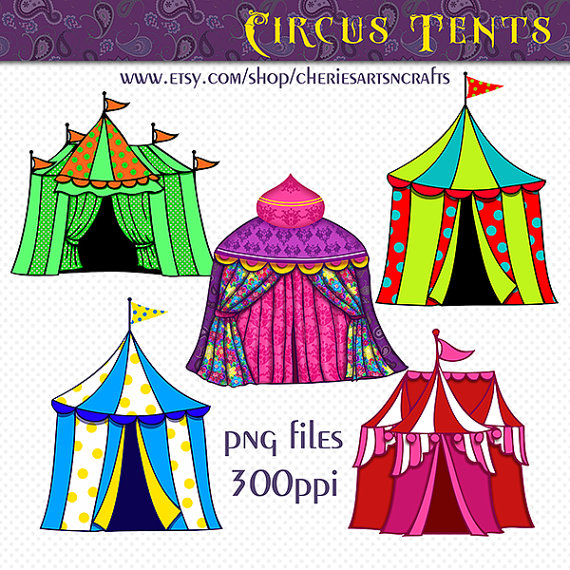 Popular items for circus tent clip art on Etsy