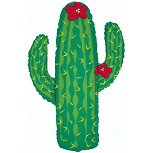 Western Cactus SuperShape Foil Balloon at Birthday Direct