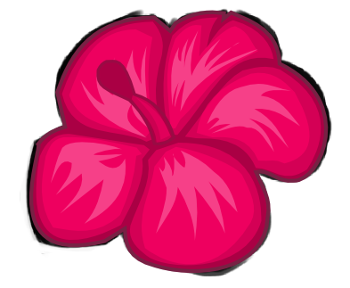 Hibiscus Outline - ClipArt Best