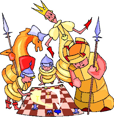 Clip Art - Clip art playing chess 387279