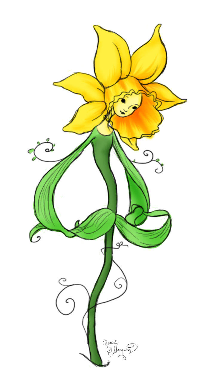 Images For > Daffodils Drawing