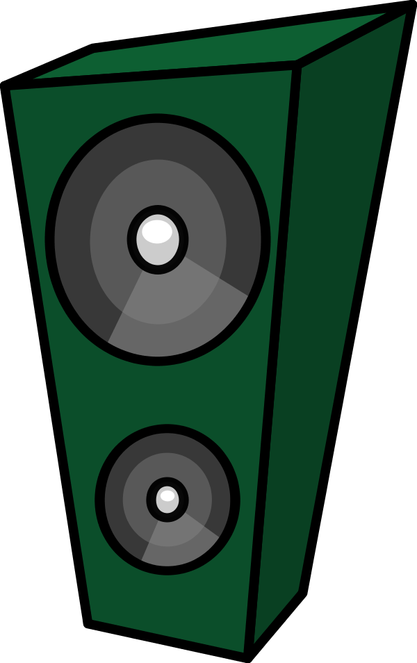 Cartoon speaker remix - vector Clip Art