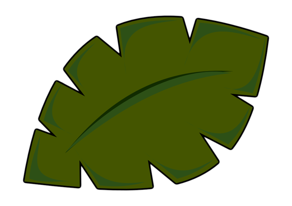 clipartist.net » Clip Art » Jungle Leaf xochi.info twee Flowers