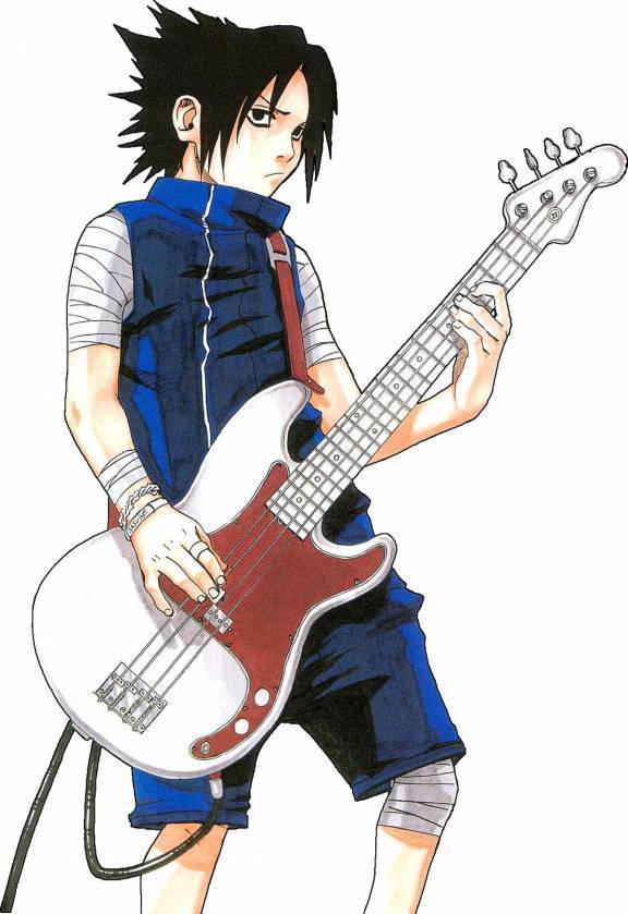 sasuke playing the guitar - Uchiha Sasuke Fan Art (22134681) - Fanpop