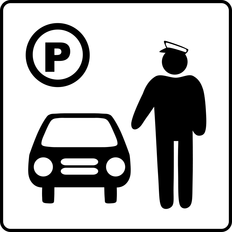 Hotel Icon Has Parking Attendant Clip Art Download
