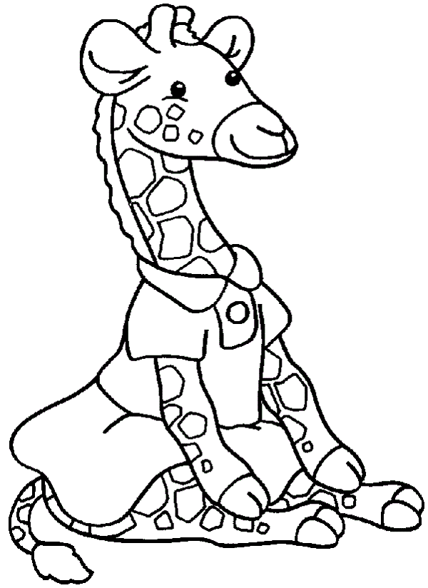 coloring pages of cute giraffes | Coloring Kids