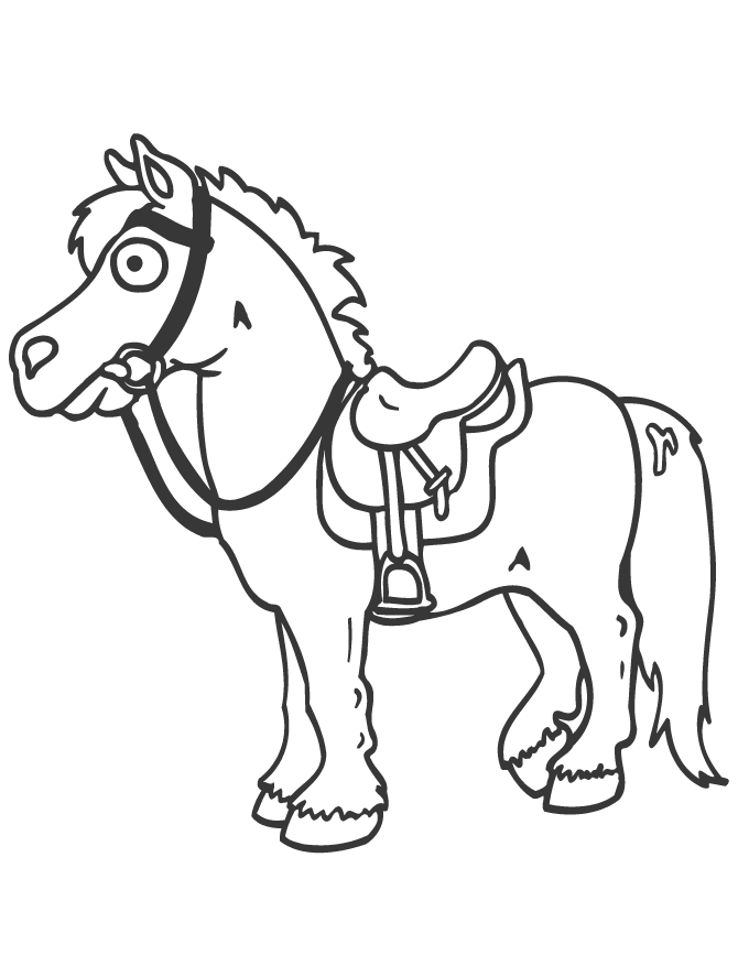 fcartoon horses Colouring Pages