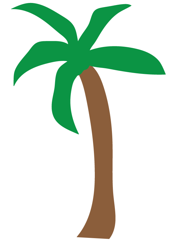 Palm Tree Beach Clip Art - ClipArt Best