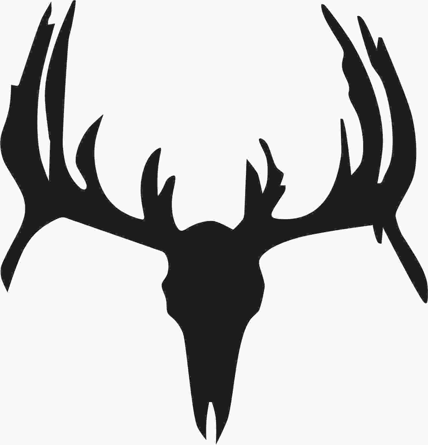 Deer Skull Template