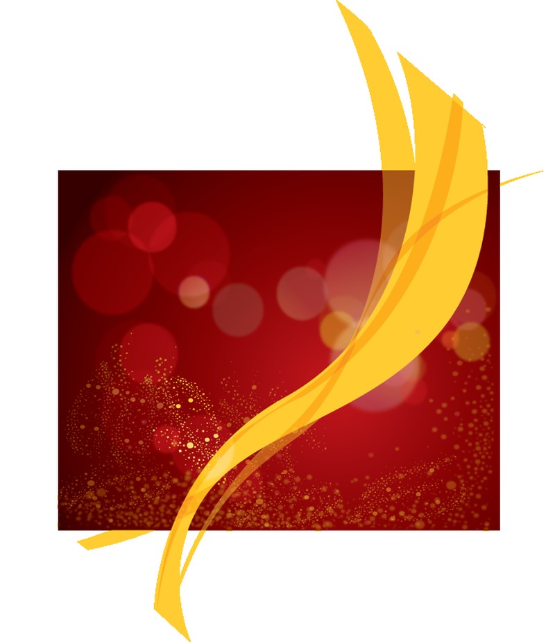 Red Background Vector Yellow Ribbon | EpsPark.