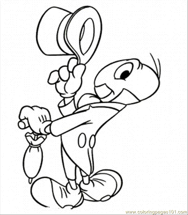 jiminy cricket Colouring Pages