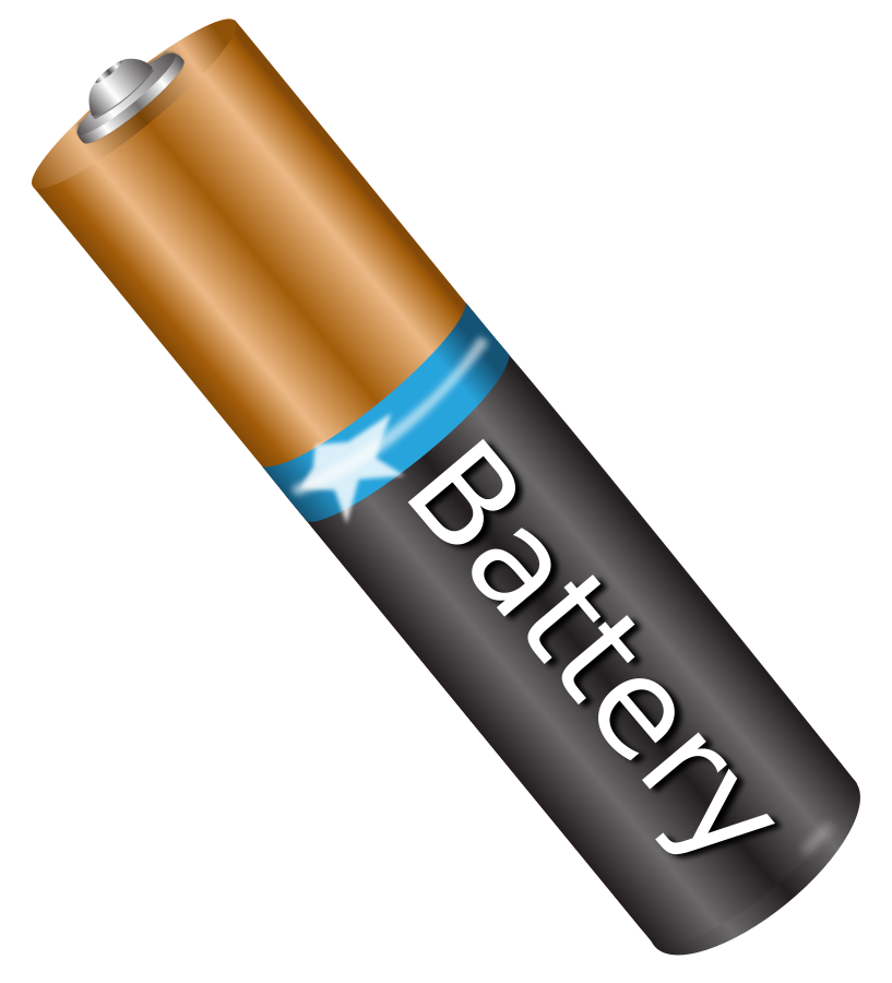 Battery AAA small clipart 300pixel size, free design