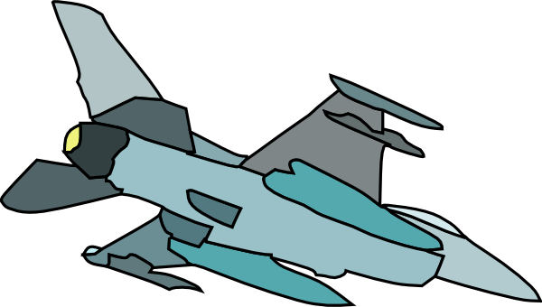 Military Fighter Plane clip art - vector clip art online, royalty ...