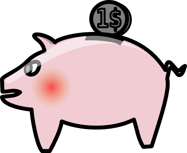 Piggybank clip art - vector clip art online, royalty free & public ...