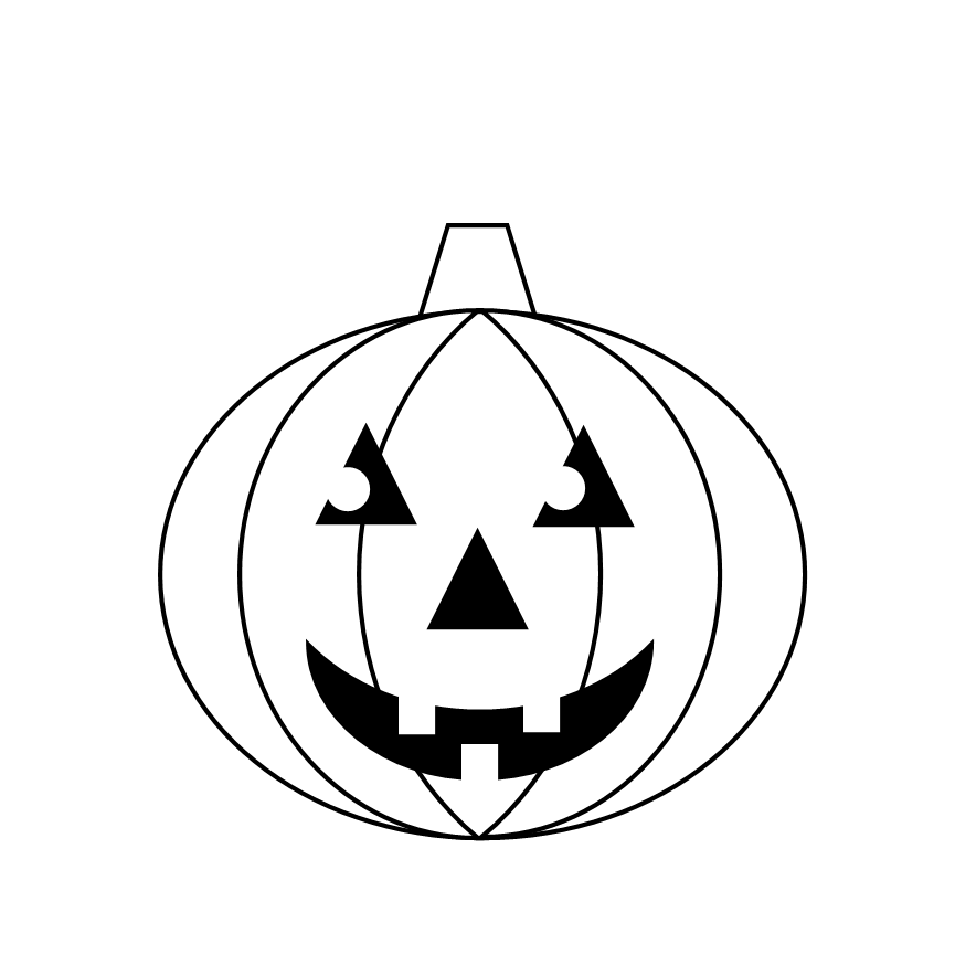 Halloween Pumpkin Clipart Black And White Hd - Free Clip Art