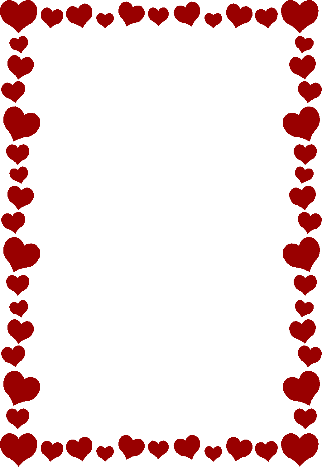 Heart Border For Word Cliparts co