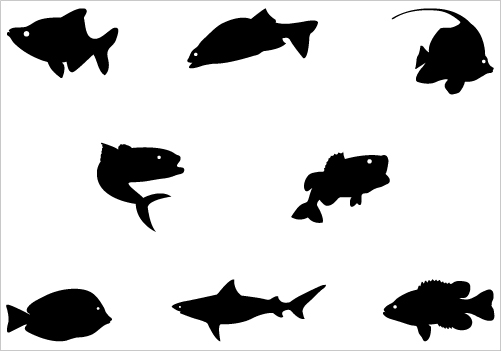 Fish Black And White Clipart - ClipArt Best