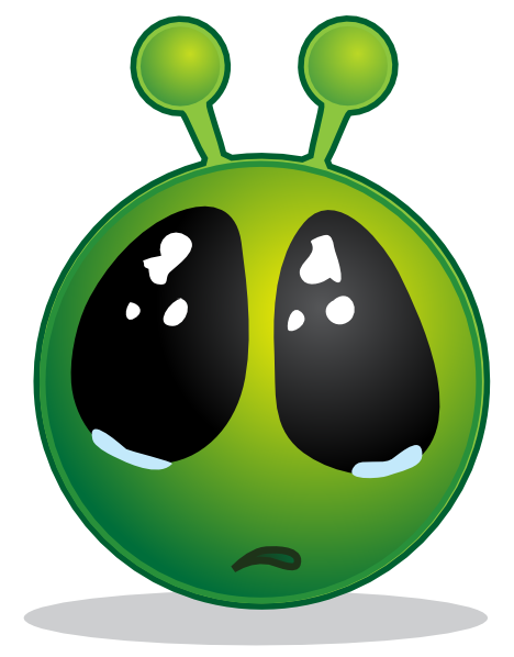 Smiley Green Alien Big Eyes Clip Art at Clker.com - vector clip ...