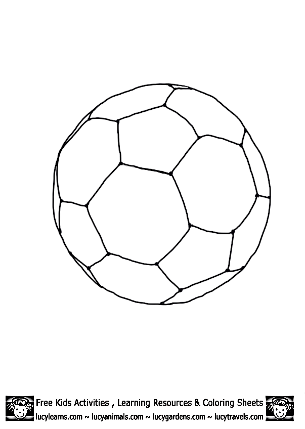 caillou soccer ball coloring pages - photo #29