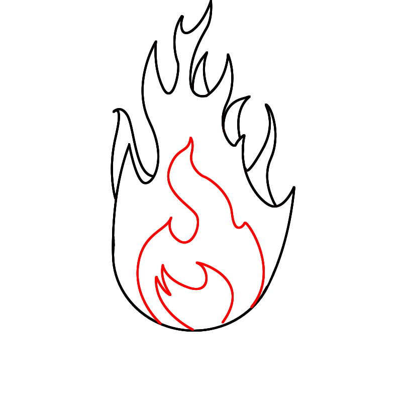 How To Draw Fire | Draw Central