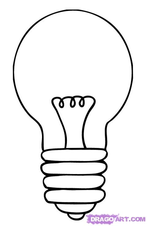 How To Draw A Bulb, Step By Step, Stuff, Pop Culture, FREE Online .