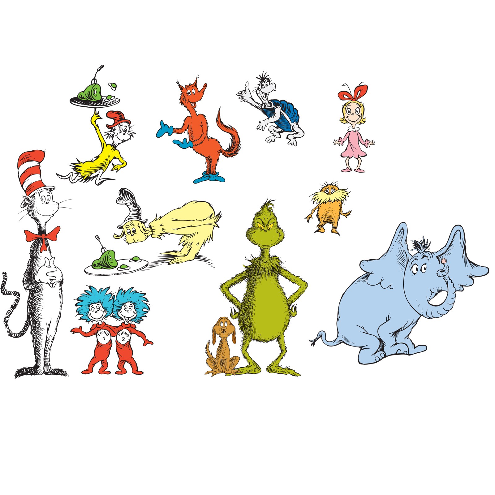 Dr. Seuss Characters - Cliparts.co