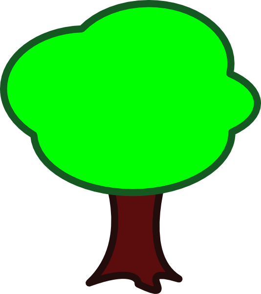 Light Simple Tree Clip Art at Clker.com - vector clip art online ...
