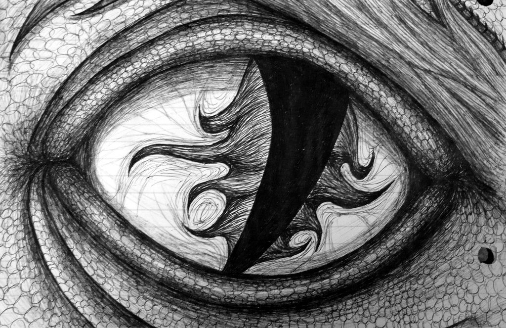 Image gallery for : cool drawings of dragon eyes