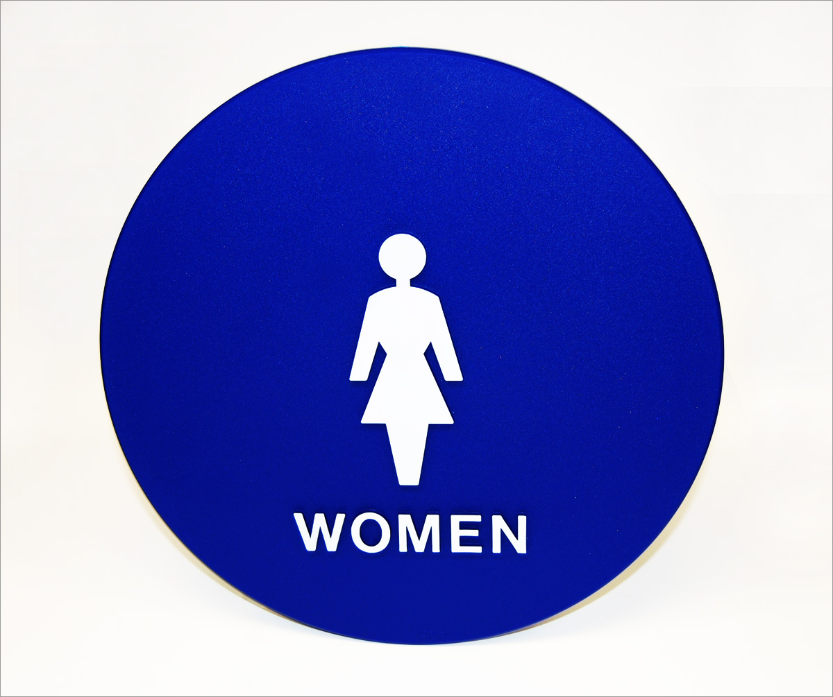 Women Handicap Restroom Sign : TAP Plastics