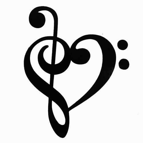 heart musical note coloring pages - photo #4