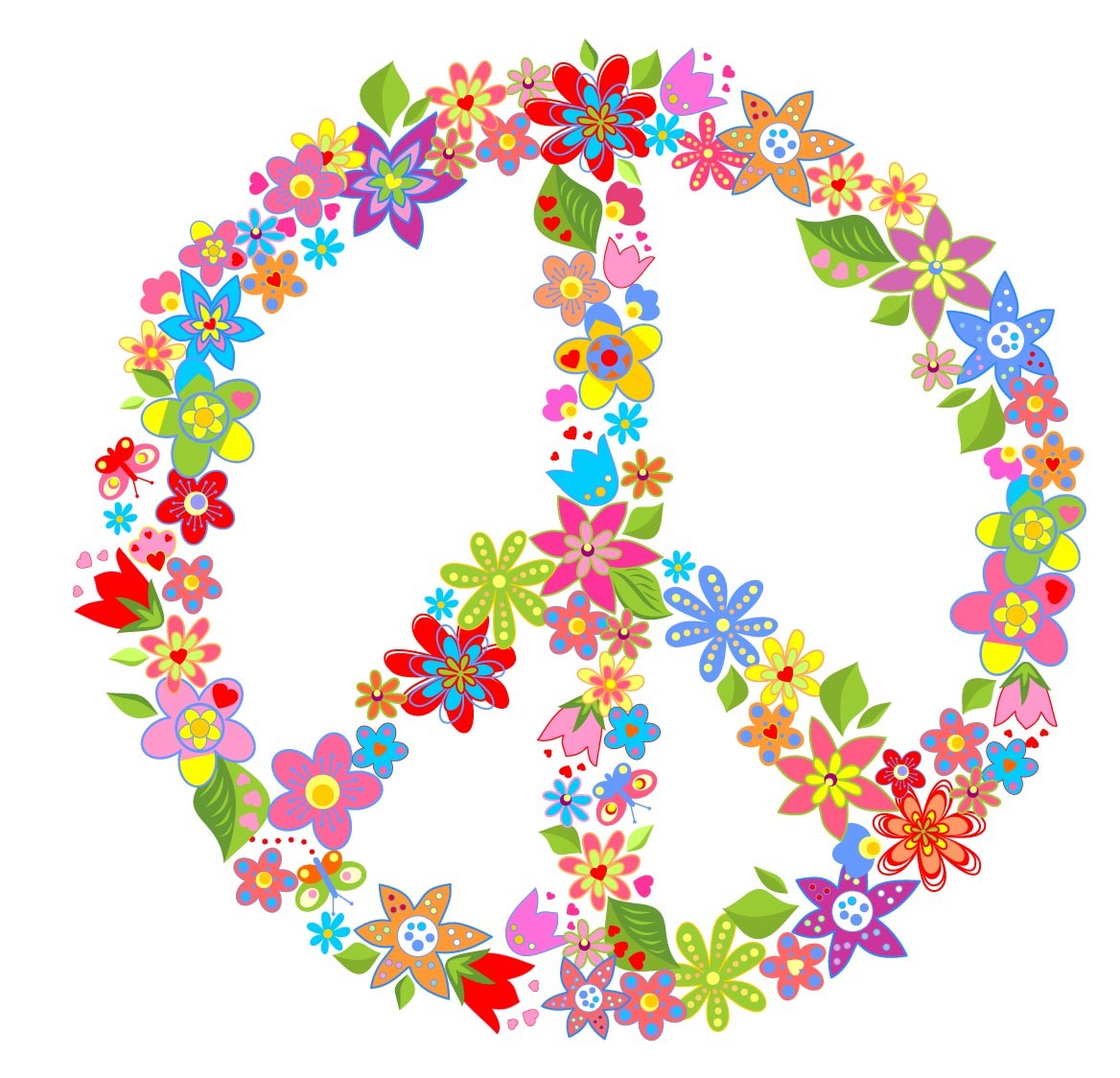 Popular items for floral peace sign on Etsy