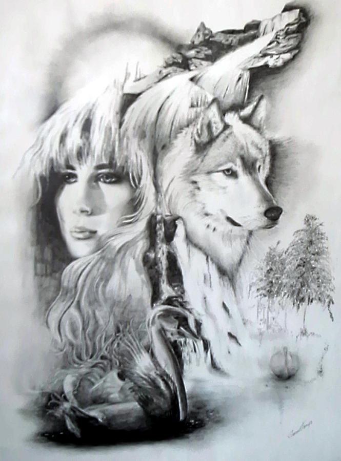 Wolves Drawings In Pencil - Gallery