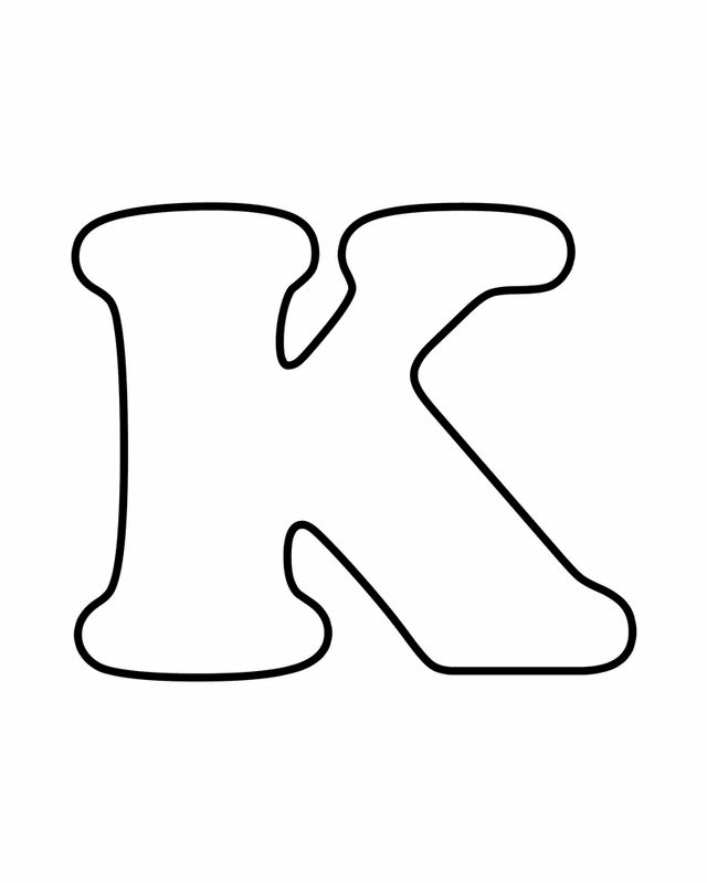 Letter K - Free Printable Coloring Pages