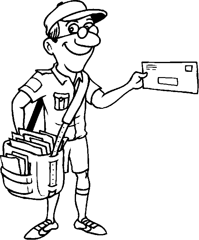 the jolly postman Colouring Pages