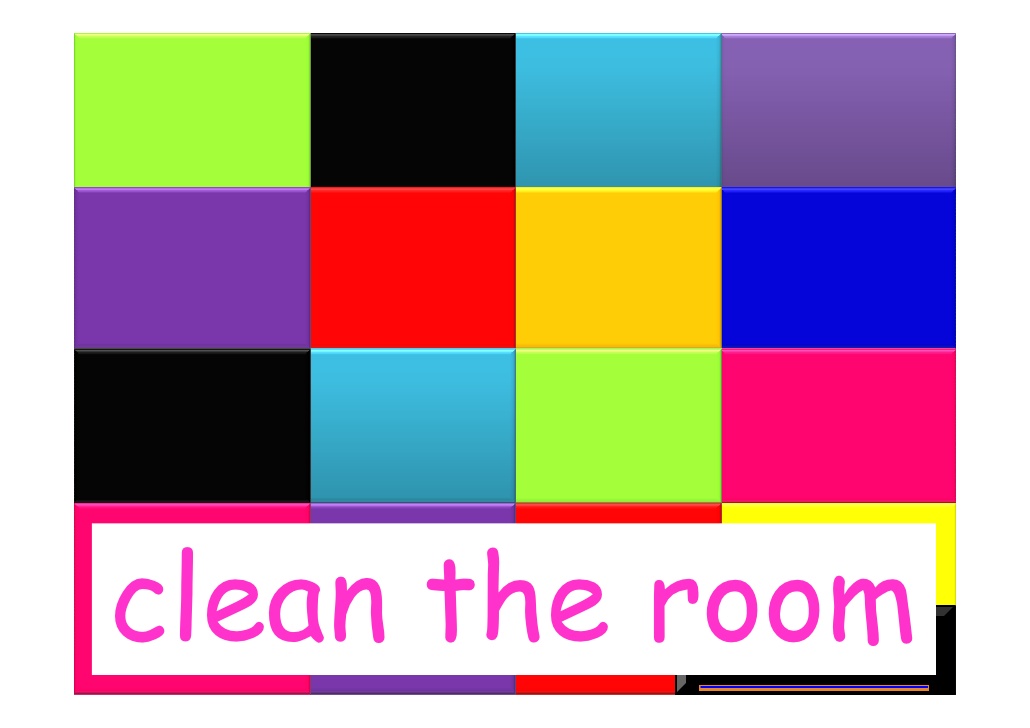 Hidden picture mother's chores PPT game