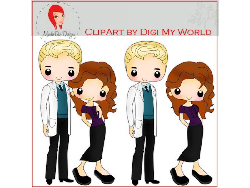 Charles & Mia Teenagers/Tweens Clip Art by Digi My World - Digi My ...