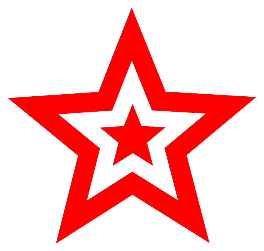 Red Star Border Clip Art