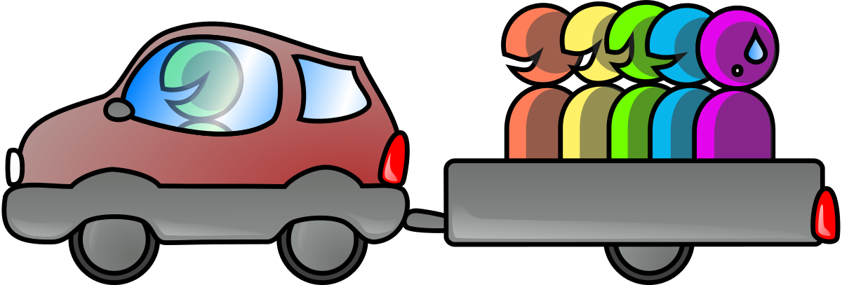 Carpooling Clipart by ericlemerdy : Car Cliparts #3727- ClipartSE