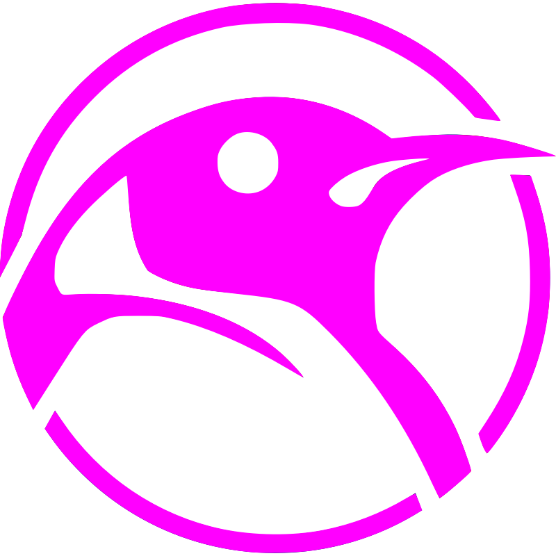 Clipart - Head of Tux (Pink)
