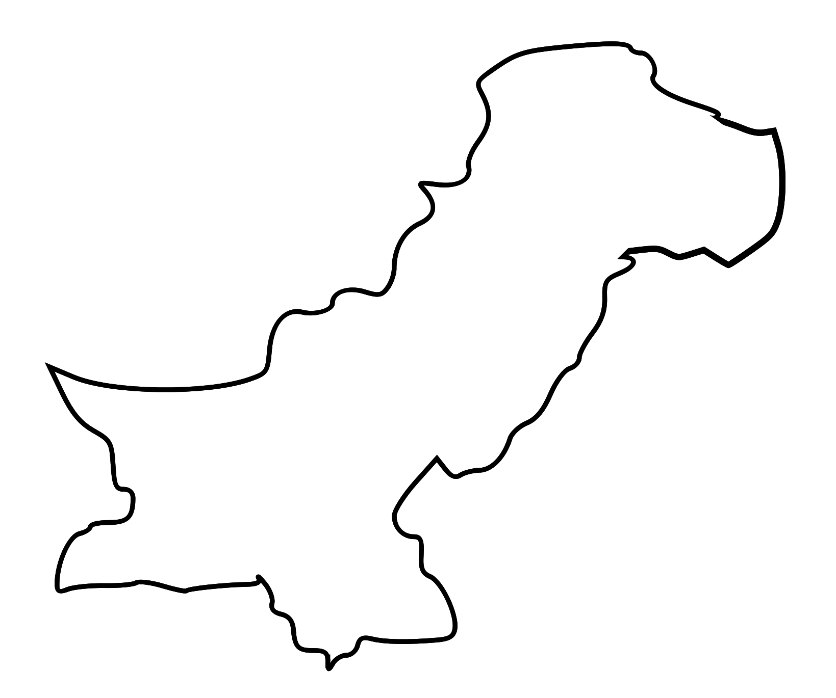 clipart of pakistan map - photo #1